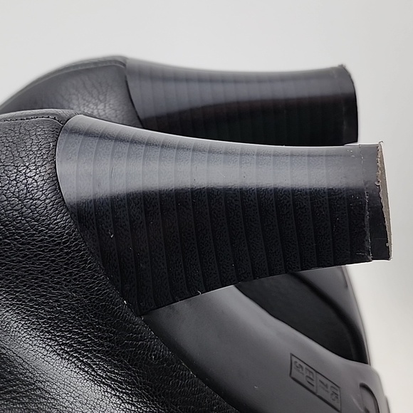 A2 Aerosoles Heelrest Gold Role Black Faux Leather Heeled Ankle Boots Size 7.5 - Picture 12 of 15